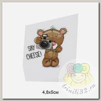 Термотрансфер арт.TBY.1263 Say cheese 4,8х5см,  уп.2штт