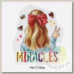 Термотрансфер арт.TBY.1270 Miracles 14х17,5см,  уп.2шт