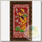 Рисунок на ткани (Бисер) КОНЁК арт. 9909 9 рыбок богатства 25х45 см