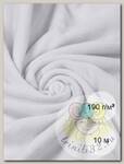 Ткань флис 2-х ст. TBY-0059-F101 190 г/м2 100% ПЭ шир.150см  цв.F101 белый уп.10м