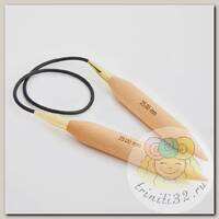 35804 Knit Pro Спицы круговые для вязания Jumbo Birch 35мм/100см, береза, натуральный