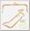 Фермуар Прямоугольник TBY.107956 160мм цв.золото уп.2шт