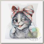 Термотрансфер арт.TBY.1234 Котик 12,7х15см, уп.10шт