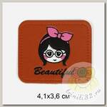 Аппликации пришивные арт.TBY.2349 Beautiful 4,1х3,6см уп.20шт