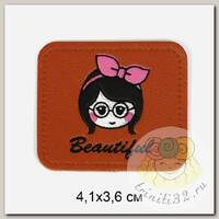 Аппликации пришивные арт.TBY.2349 Beautiful 4,1х3,6см уп.20шт