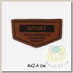 Аппликации пришивные арт.TBY.2348 Sport 4х2,4см уп.20шт
