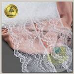 Кружево-стрейч KRUZHEVO арт.TBY.30239/N шир.100мм цв.001 белый уп.25м