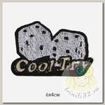 Аппликация пришивная арт.TBY.2302 Cool Try 6х4см, уп.10шт