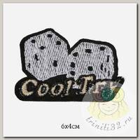 Аппликация пришивная арт.TBY.2302 Cool Try 6х4см, уп.10шт