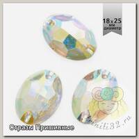 Стразы пришивные акриловые (Resin) Tesoro Crystal арт.TS.ED5.3.10 цв.AB Crystal 18х25 мм уп.5 шт