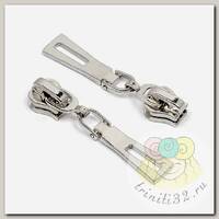 Замок Mzip автомат ТР#8 арт.TT2 цв.никель уп.500шт