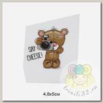 Термотрансфер арт.TBY.1263 Say cheese 4,8х5см, уп.10шт