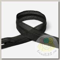 Молния Mzip пласт. потайная №3 45см н/р цв.F322 черный уп.50шт