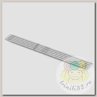 36034 Knit Pro Спицы чулочные для вязания Mindful 7мм/20см, нержавеющая сталь, серебристый, 5шт