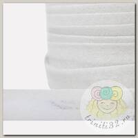 Косая бейка хлопок TBY арт.CB20 шир.20мм цв.F101 белый уп.132 м
