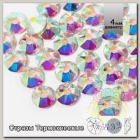Стразы термоклеевые Xirius 8+8 граней SS16 (3,8-4,0 мм) арт.HF16-02 цв.Crystal AB, уп.1440шт