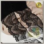 Кружево-стрейч KRUZHEVO арт.TBY.30239/N шир.100мм цв.170 черный уп.25м