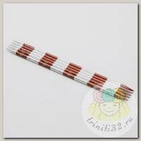 42035 Knit Pro Спицы чулочные для вязания SmartStix 7мм/20см, алюминий, серебристый/охра, 5шт