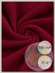 Ткань флис 2-х ст. TBY-0059-S273 190 г/м2 100% ПЭ шир.150см  цв.S273 бордовый рул.25кг