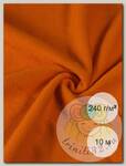 Ткань флис 2-х ст. TBY-0240-F157 240 г/м2 100% ПЭ шир.150см  цв.F157 оранжевый уп.10м