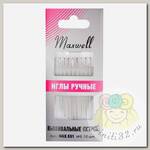 Иглы швейные ручные Maxwell арт.MAX.551 вышивальные, для синели и квилтинга (острые) №9, уп.10 игл