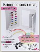 42161 Knit Pro Набор Deluxe Set Special IC съемных спиц для вязания SmartStix (3мм, 3,5мм, 4мм, 4,5мм, 5мм, 5,5мм, 6мм), алюминий, 8 видов спиц