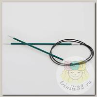 47185 Knit Pro Спицы круговые для вязания Zing 3мм/120см, алюминий, нефтритовый