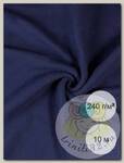 Ткань флис 2-х ст. TBY-0240-19 240 г/м2 100% ПЭ шир.150см  цв.19 джинс уп.10м