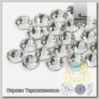 Стразы термоклеевые Xirius 8+8 граней SS16 (3,8-4,0 мм) арт.HF16-01 цв.Crystal, уп.1440шт