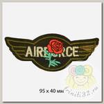 Термоаппликации  арт.TBY.A04 Airforce и Роза 95х40 мм уп.10 шт