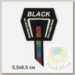 Аппликации пришивные арт.TBY.2369 Black 5,5х6,5см уп.10шт